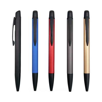 髮絲紋金屬鋁管筆