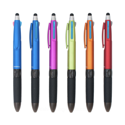 皮格紋電容觸控三色筆