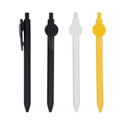 圓型筆夾磨砂原子筆